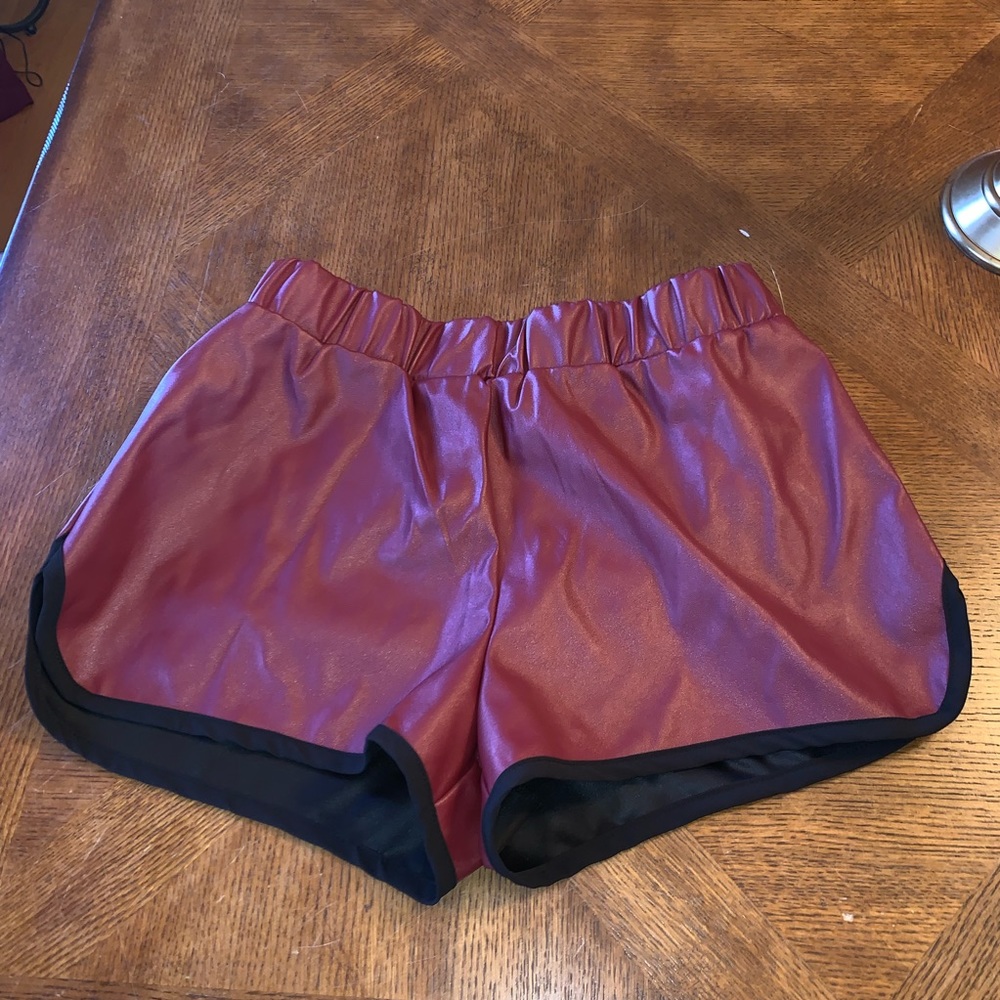 Faux Leather Shorts